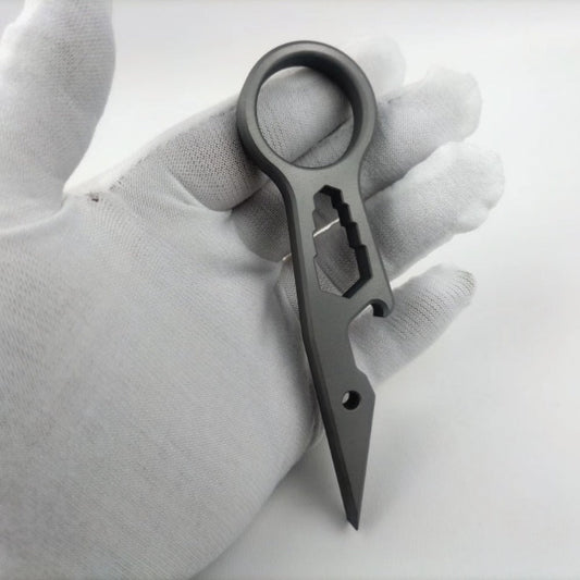 440C Crowbar Wrench Screwdriver Bottle Opener Multi-function Tool