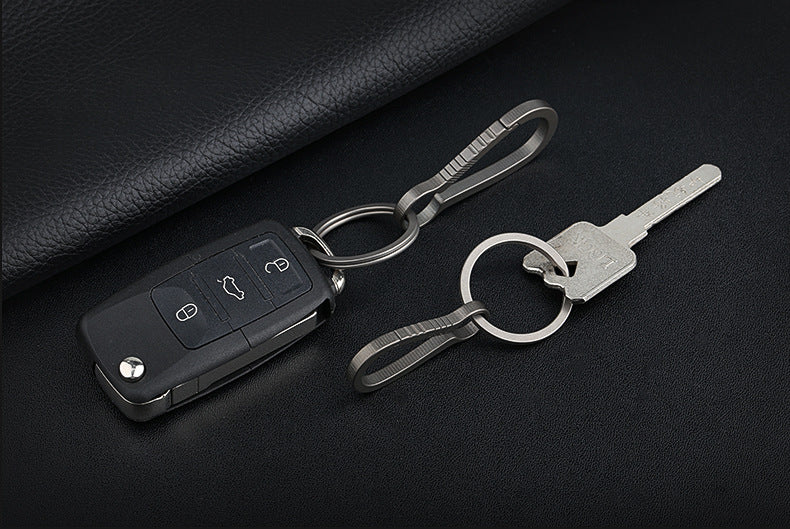 Minimalist Titanium Keychain Clip Key Ring Holder