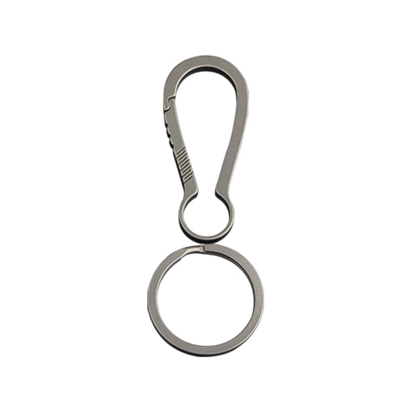 Minimalist Titanium Keychain Clip Key Ring Holder