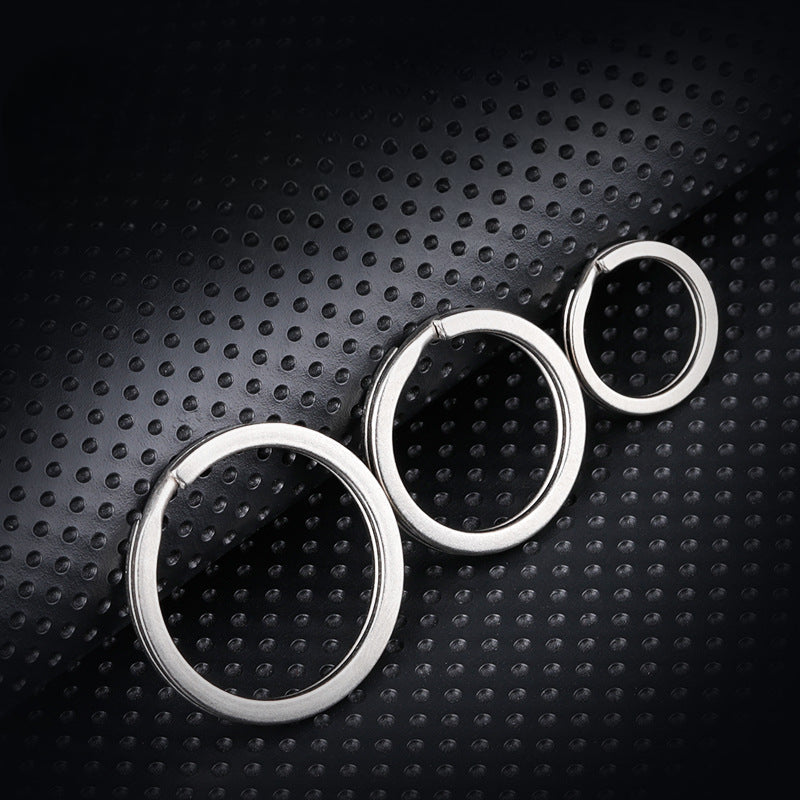 Mini Titanium Key Ring Holder Durable Circle Keychain