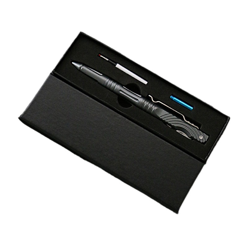 Aircraft-Grade Aluminum Tactical Pen with Glass Breaker & Concealed Blade - GODEDC018