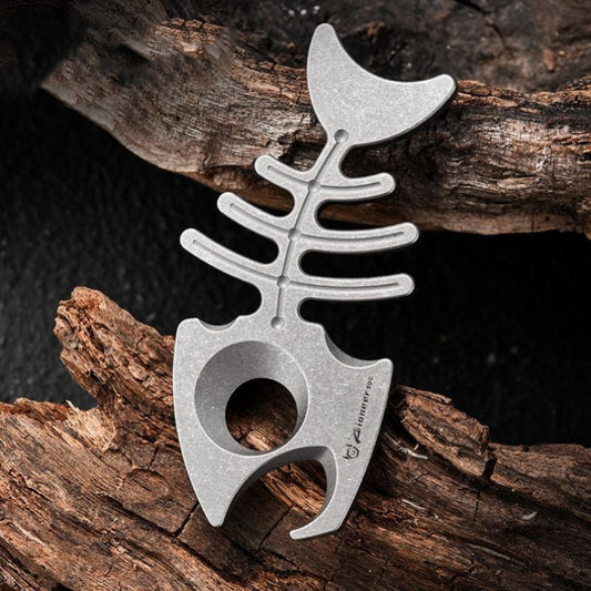 Bottle Opener Multifunctional Rope Hole Titanium EDC Tool Backpack