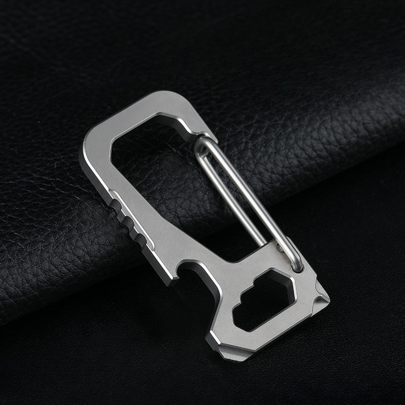 Multifunctional Titanium Alloy Bottle-opening Buckle