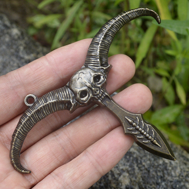 Zinc Alloy Outdoor Eagle and Sheep Shape Travel Keychain Tool