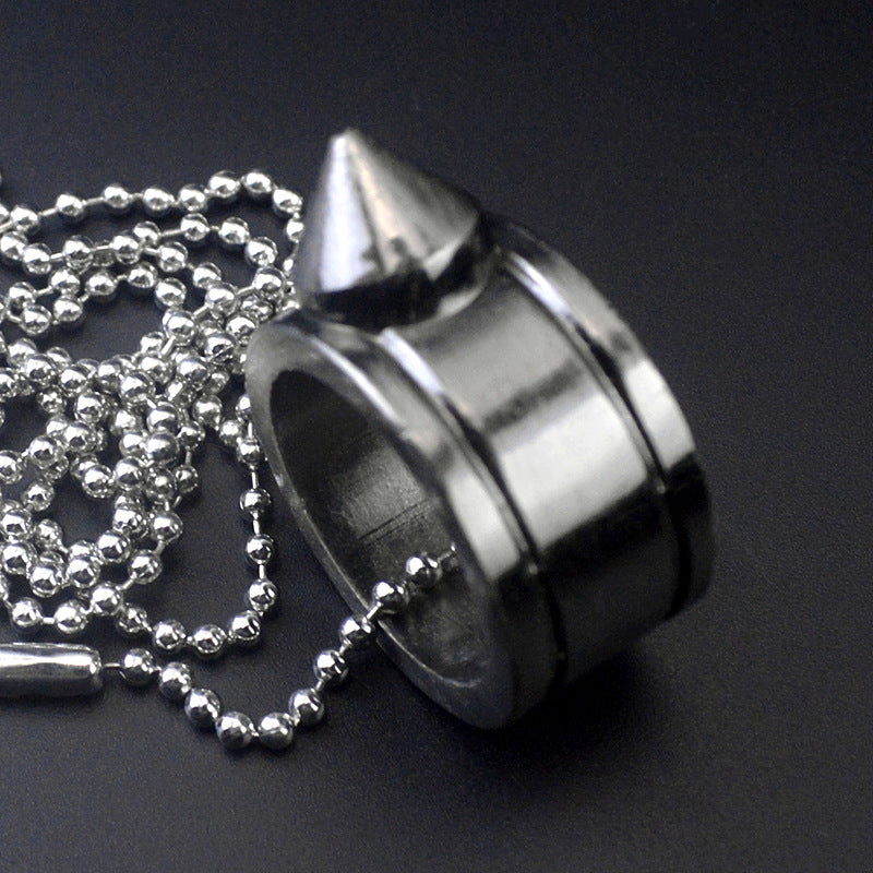 Zinc Alloy Pocket One Finger Ring Pendant EDC Tools