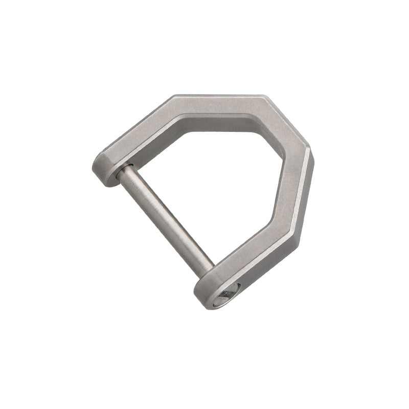 Multipurpose Titanium Horseshoe Keychain