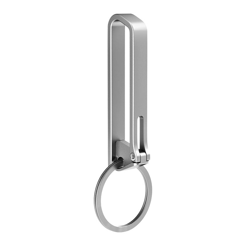 Portable Titanium Anti Loss Keychain Belt Clip Durable Outdoor Hook