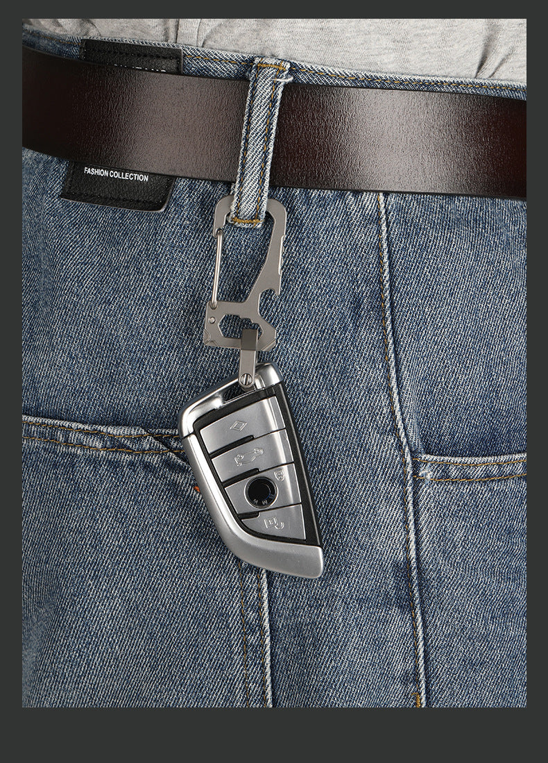 Multipurpose Titanium Horseshoe Keychain