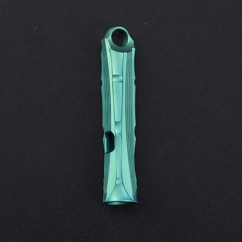 Titanium Alloy High Audio Single Tube Whistle Outdoor Survival