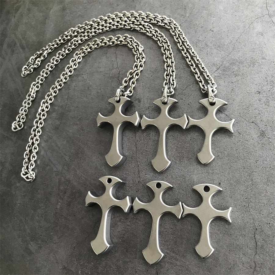 Titanium Alloy Cross Necklace Decoration