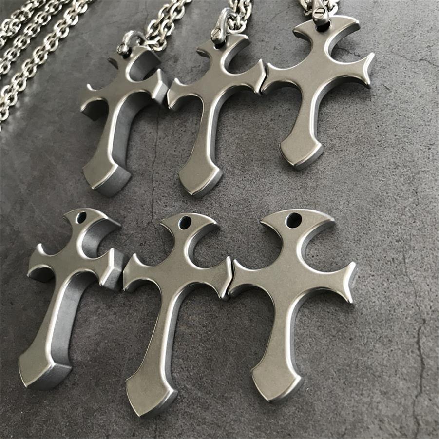 Titanium Alloy Cross Necklace Decoration
