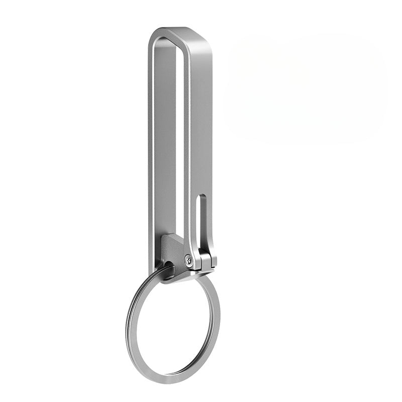 Portable Titanium Anti Loss Keychain Belt Clip Durable Outdoor Hook