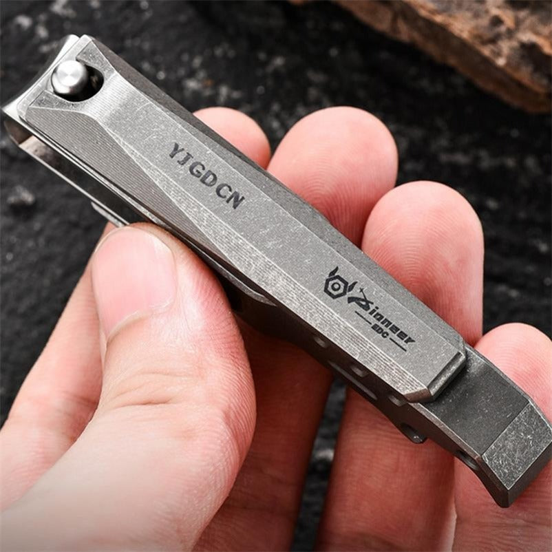 Multifunctional Titanium Alloy Nail Clippers Bottle Opening Tool