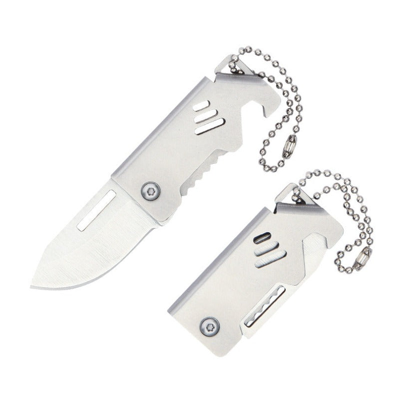 Mini Folding Knife Bottle Opener Pendant