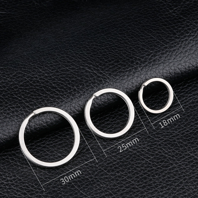 Mini Titanium Key Ring Holder Durable Circle Keychain