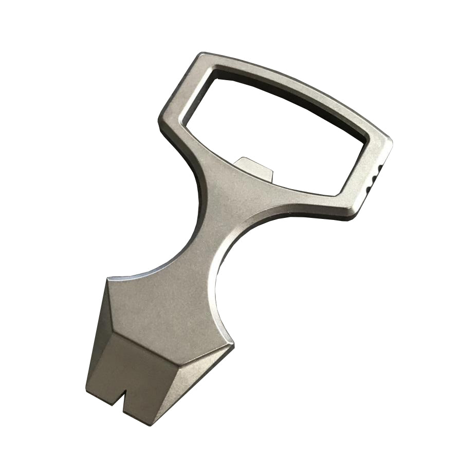 Mini Crowbar Keychain Steel Pry & Bottle Opener