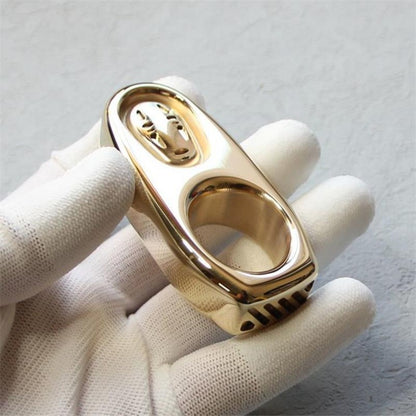 Brass Backpack Mini Exquisite Brass One Hole EDC Outdoor Tool