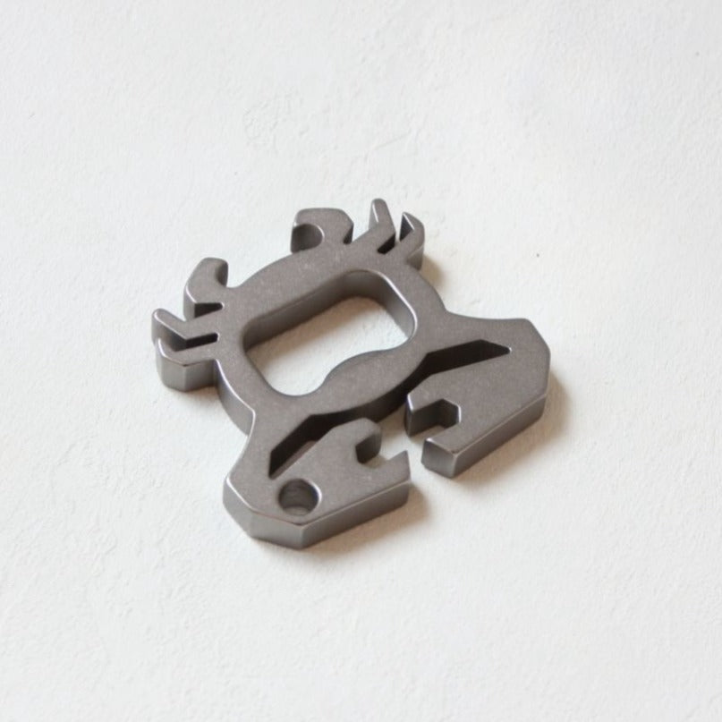 Titanium Crab Titanium Bottle Opener EDC Keychain Backpack Tool
