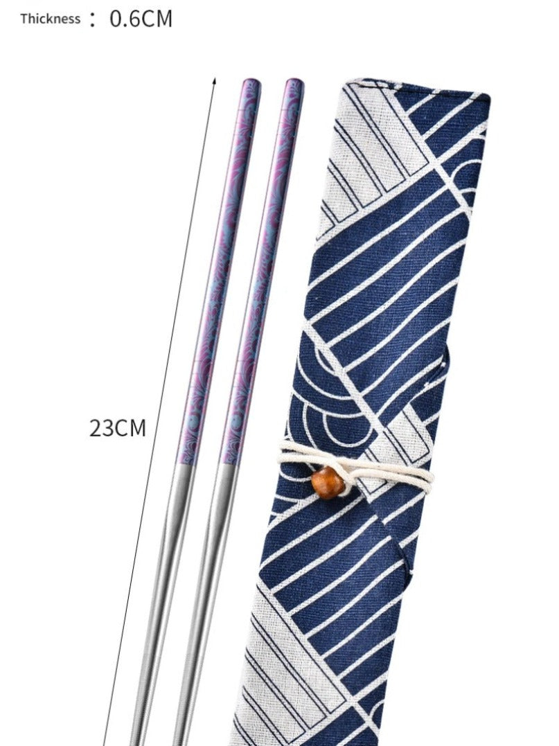 Pure Titanium Chopsticks Do Household Non-slip Not Mold Camping Equipment