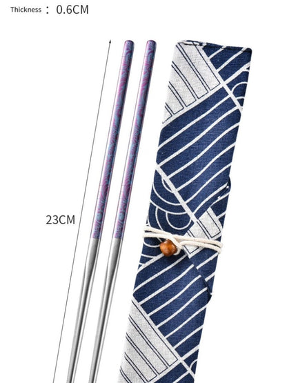 Pure Titanium Chopsticks Do Household Non-slip Not Mold Camping Equipment