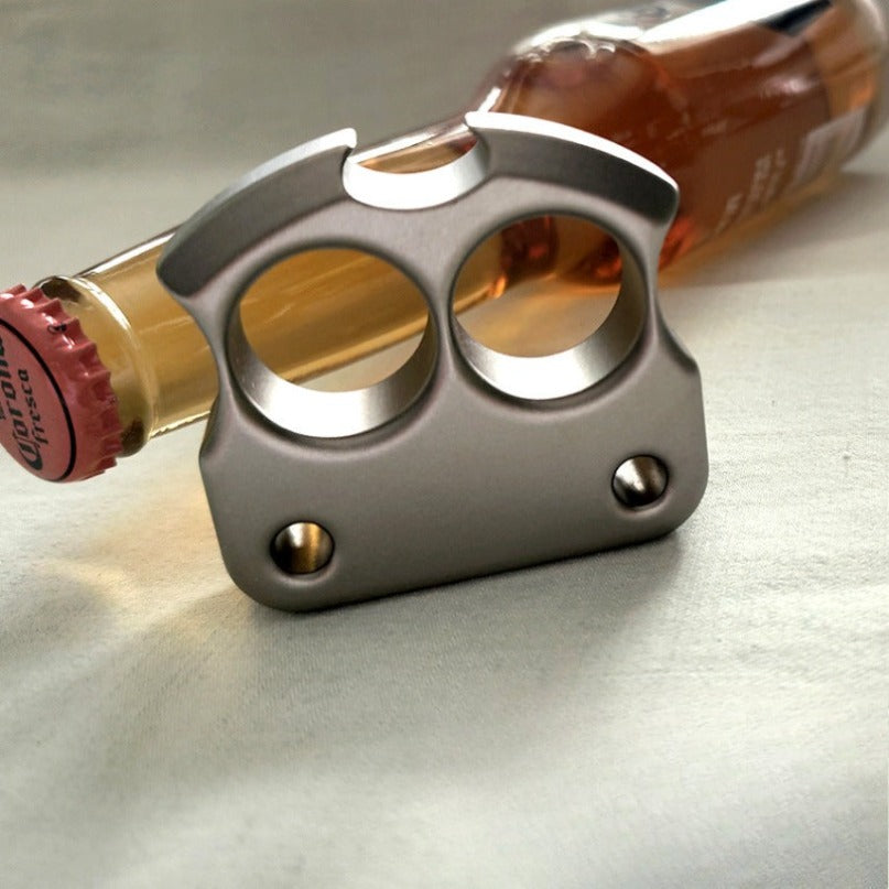 Titanium Alloy Multifunctional Lightweight Two Hole Bottle Opener Portable