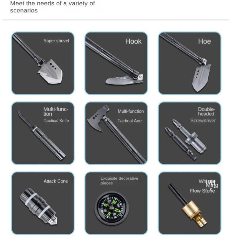 Multifunctional Outdoor Toolbox Knife Shovel Axe EDC