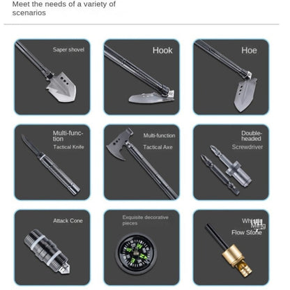 Multifunctional Outdoor Toolbox Knife Shovel Axe EDC
