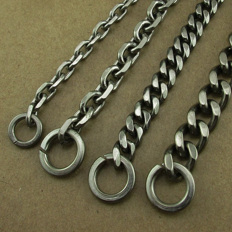 Pure Titanium Alloy Car Keychain Insurance Key Chain Jeans Hip Hop - view 3