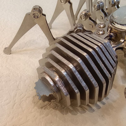 Mechanical Precision Stainless Steel Spider Clock