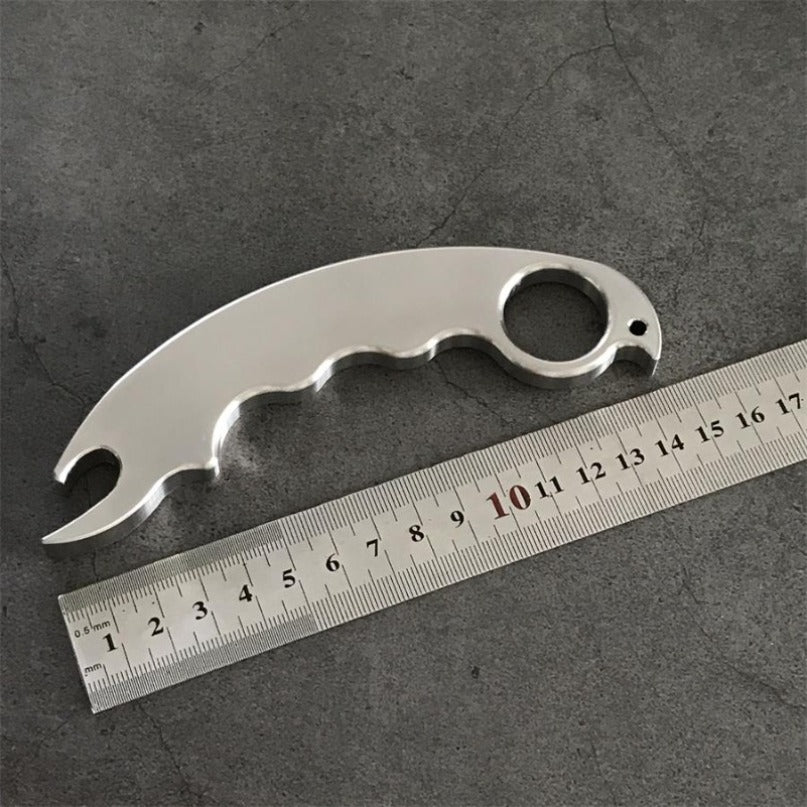 Stainless Steel EDC Tool Multifunctional Bottle Opener Outdoor Keychain Backpack