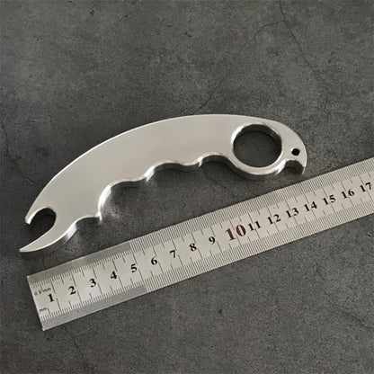 Stainless Steel EDC Tool Multifunctional Bottle Opener Outdoor Keychain Backpack