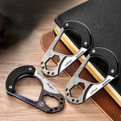 Tungsten Steel Head Titanium Alloy Knuckle Key Chain Wrench Mini Knife