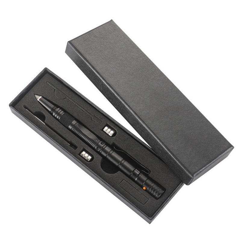 Multifunctional Pen LED Lighting Mini Knives Broken Window EDC