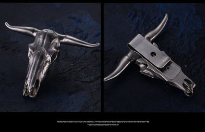 Bull-head Keychain Pendant Mini Knife EDC