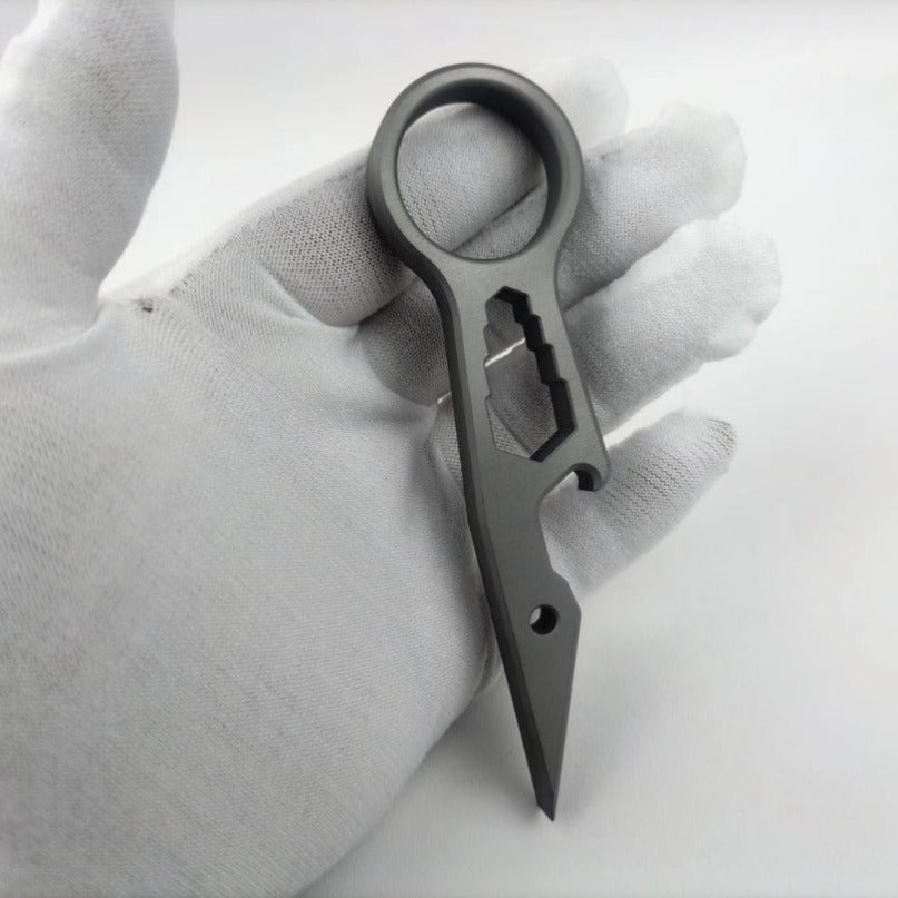 440C Crowbar Wrench Screwdriver  Bottle Opener Multi-function Tool