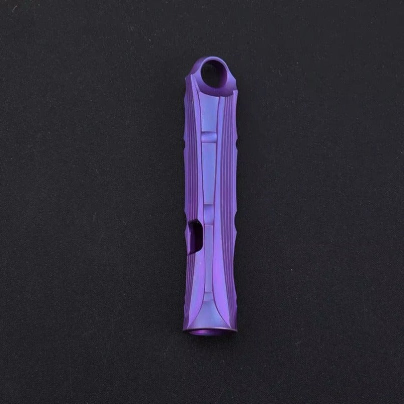 Titanium Alloy High Audio Single Tube Whistle Outdoor Survival