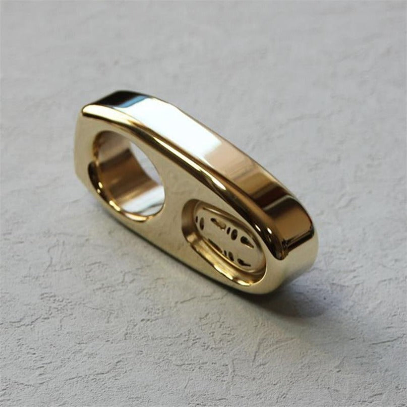 Brass Backpack Mini Exquisite Brass One Hole EDC Outdoor Tool