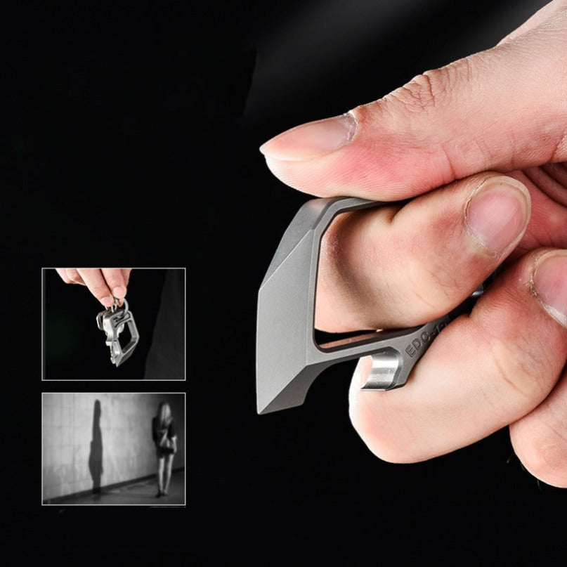 Titanium Multifunctional Pendant Bottle Opener Outdoor Tool