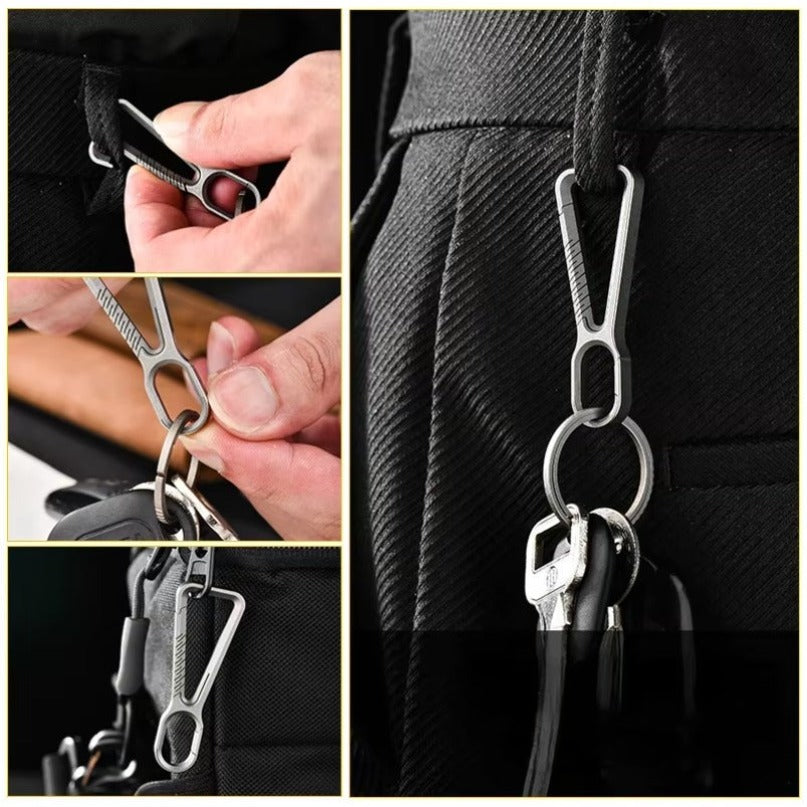 Creative Men's Titanium Alloy Key Chain Personality Waist Hanging