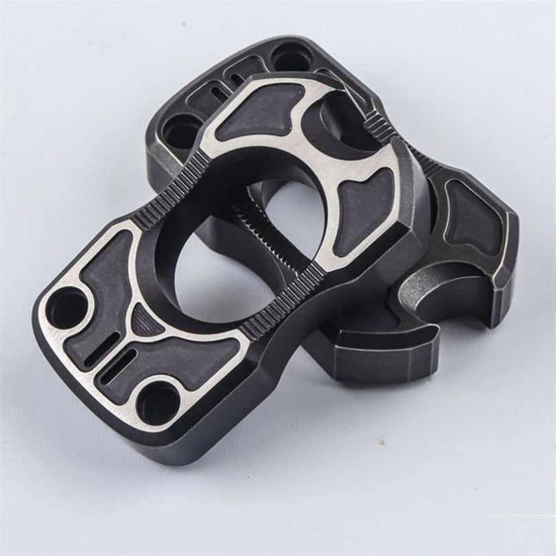 Titanium TC4 Titanium Single Finger Black Mini Bottle Outdoor EDC Tool