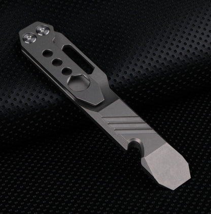 Titanium Alloy with Waist Clip Crowbar Open Bottle Wrench Tool