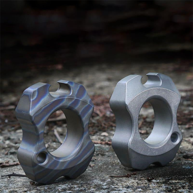 Titanium Mini Bottle Opener Portable Pendant Backpack Keychain