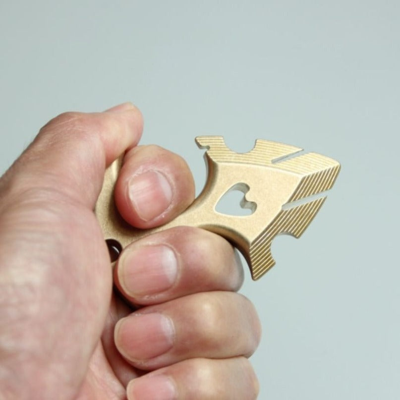 Brass Portable Outdoor Brass Decoration EDC Keychain Backpack Pendant Tool