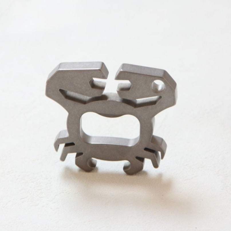 Titanium Crab Titanium Bottle Opener EDC Keychain Backpack Tool
