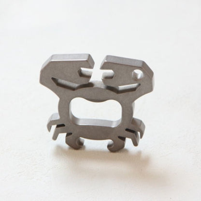 Titanium Crab Titanium Bottle Opener EDC Keychain Backpack Tool