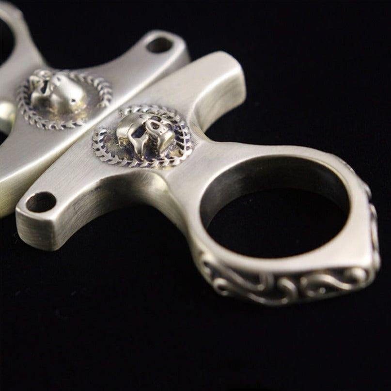 Brass Skull Vintage Brass EDC Portable Tool