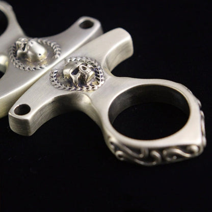 Brass Skull Vintage Brass EDC Portable Tool