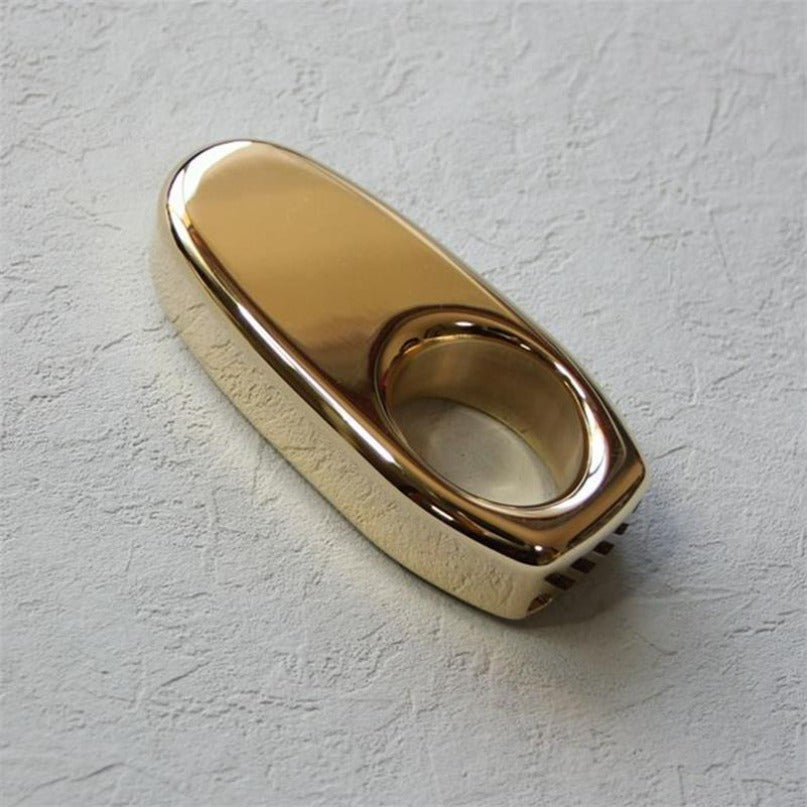 Brass Backpack Mini Exquisite Brass One Hole EDC Outdoor Tool