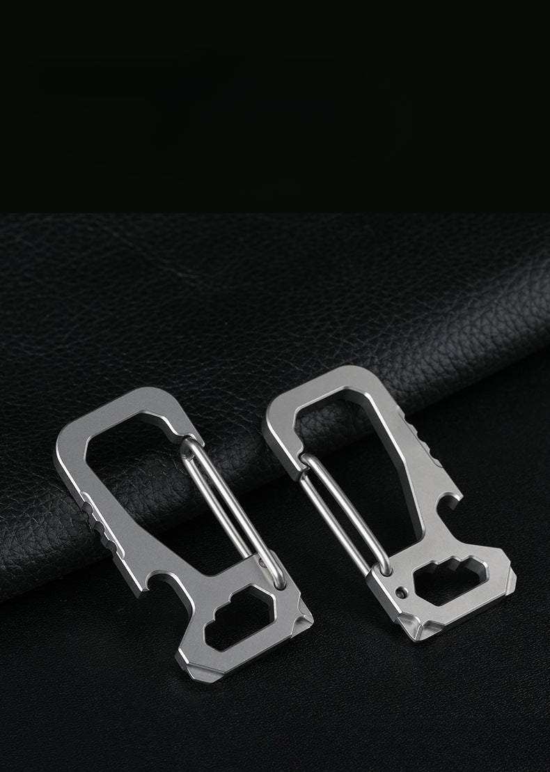 Multifunctional Titanium Alloy Bottle-opening Buckle