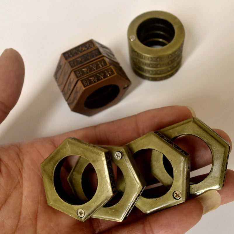Hexagon Ring Folding Magic Outdoor EDC Tools